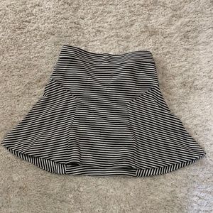 Express High Waisted Striped Skirt